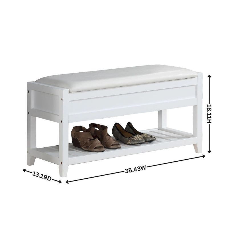 Seating Bench with Shoe Storage, Espresso