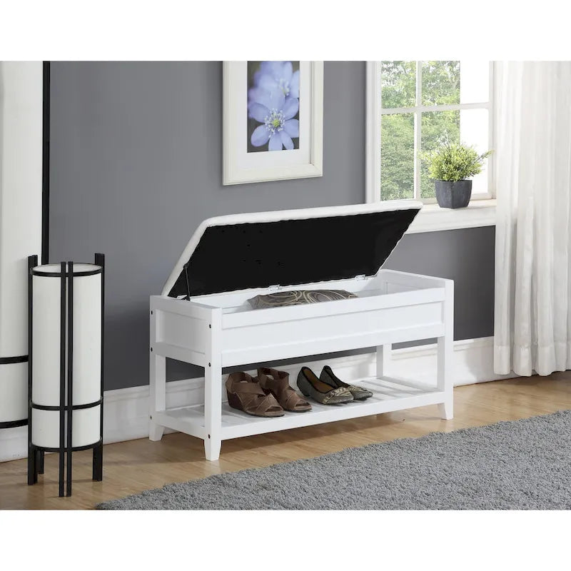 Seating Bench with Shoe Storage, Espresso