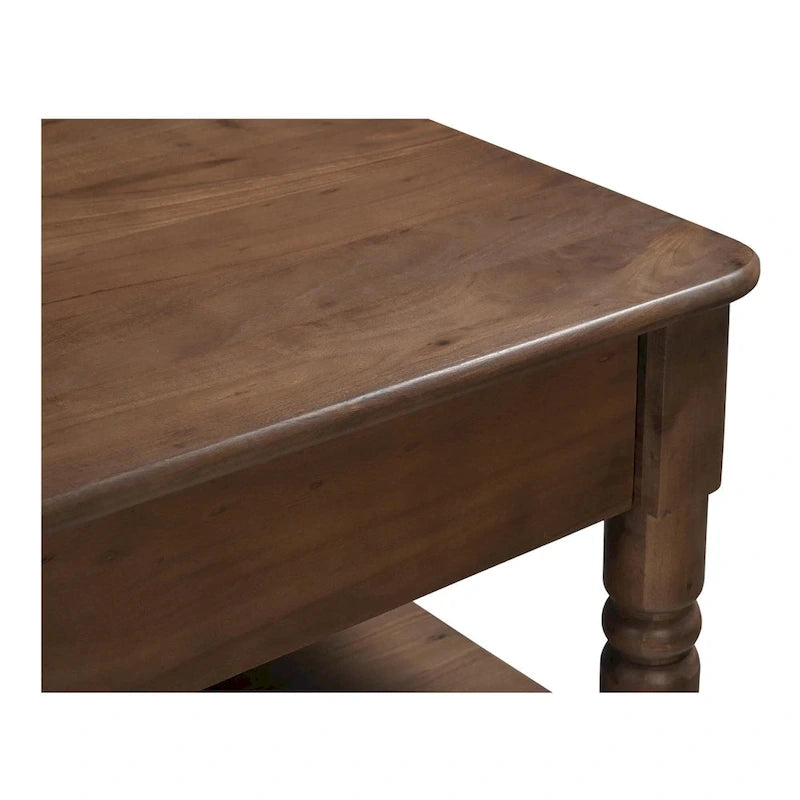 Îlot de cuisine en bois avec rangement - 72W x40.5D x36.5H