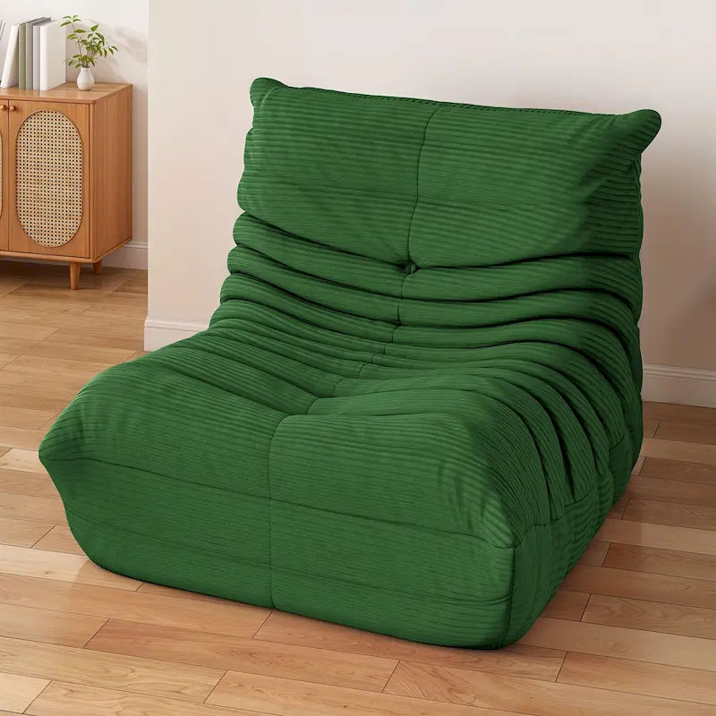 Bean Bag Chairs Single Sofa with Foam Filling, Lazy Floor Sofa for Adults & Kids