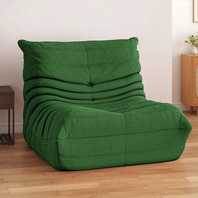 Bean Bag Chairs Single Sofa with Foam Filling, Lazy Floor Sofa for Adults & Kids