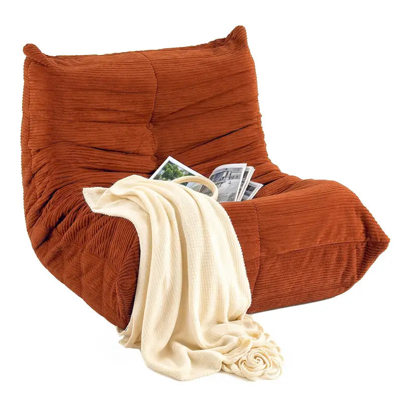 Bean Bag Chairs Single Sofa with Foam Filling, Lazy Floor Sofa for Adults & Kids