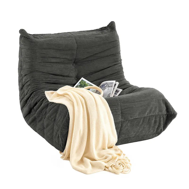 Bean Bag Chairs Single Sofa with Foam Filling, Lazy Floor Sofa for Adults & Kids