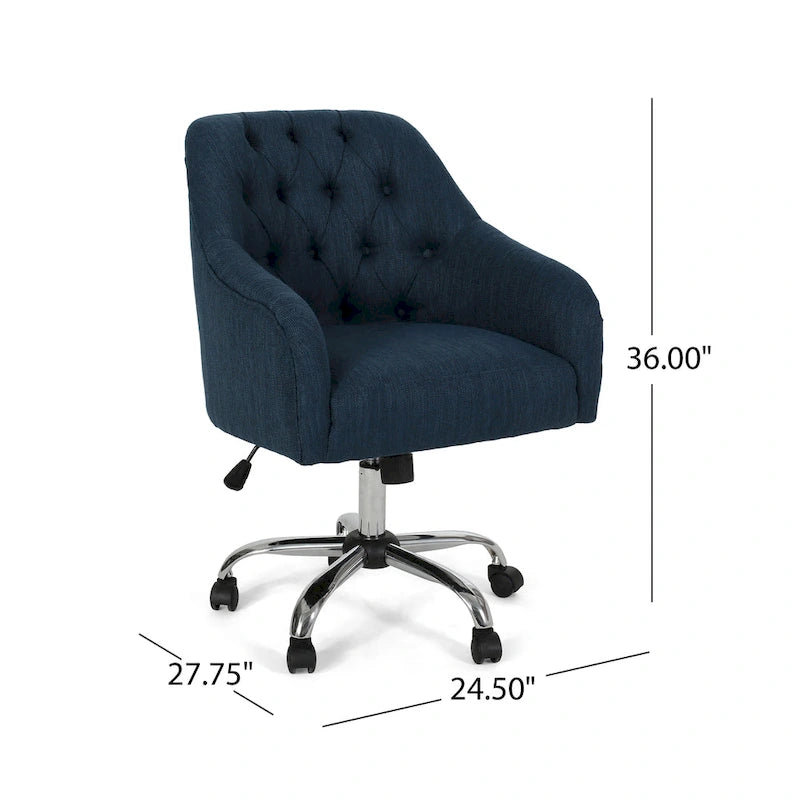 Upholstered Swivel Office Chair