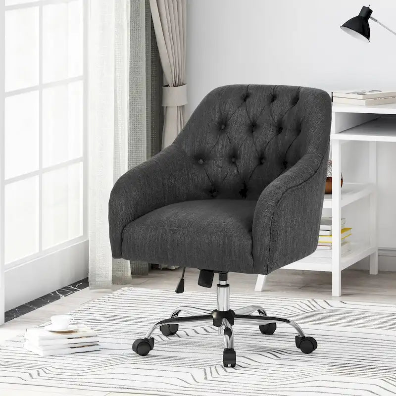 Upholstered Swivel Office Chair