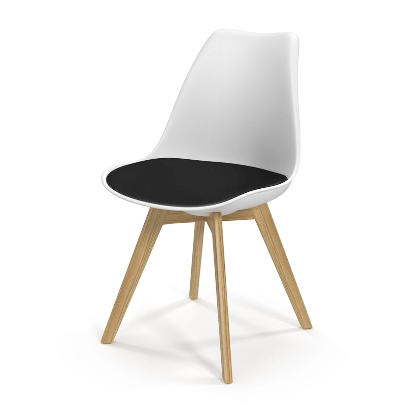Side Chairs with Natural Legs (Set of 2)