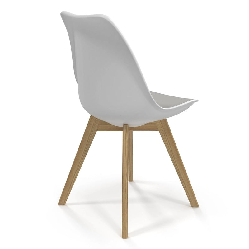 Side Chairs with Natural Legs (Set of 2)