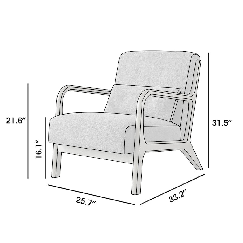 Lounge Accent Chair with Arms