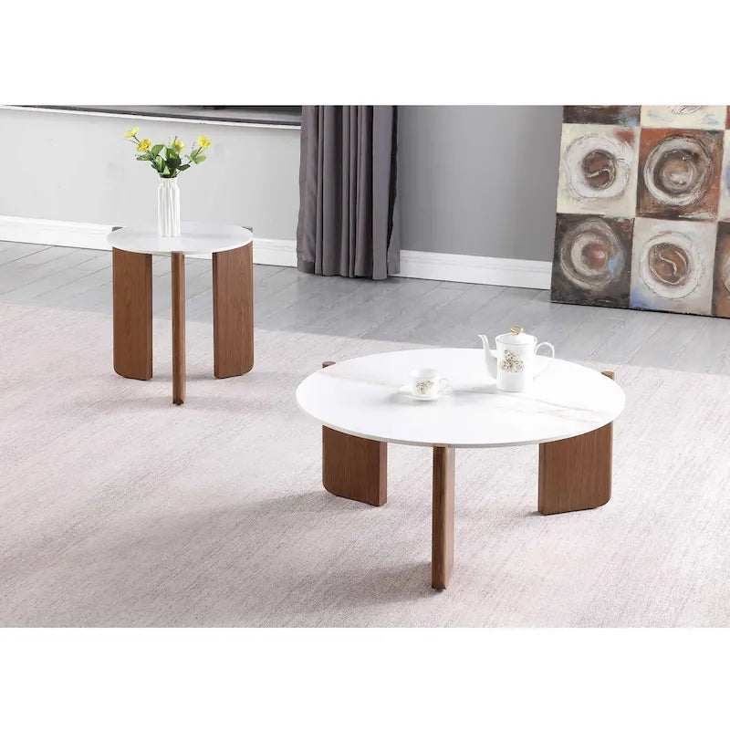 Sintered Stone Top Cocktail Table