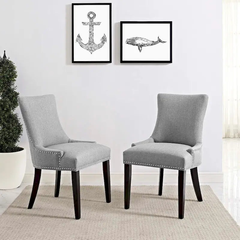 Set of 2 Fabric Dining Side Chair