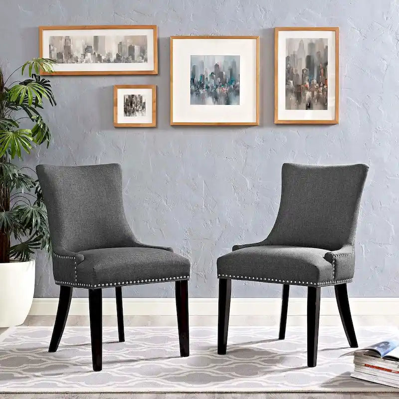 Set of 2 Fabric Dining Side Chair