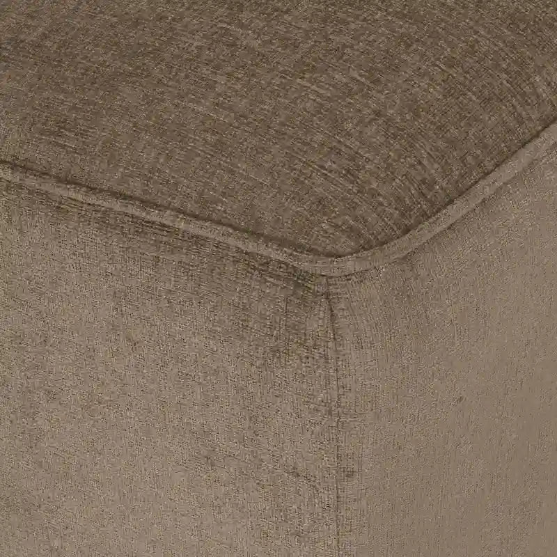 Contemporary Tufted Double Chaise Lounge with Accent Pillows - 63.00 L x 58.50 W x 34.50 H