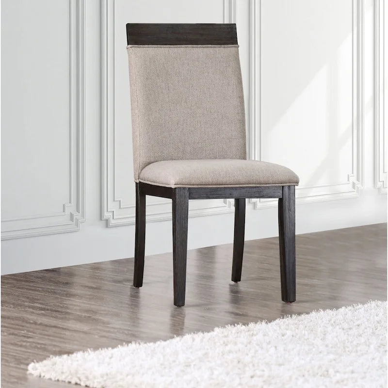 Espresso Upholstered Side Chairs (Set of 2)