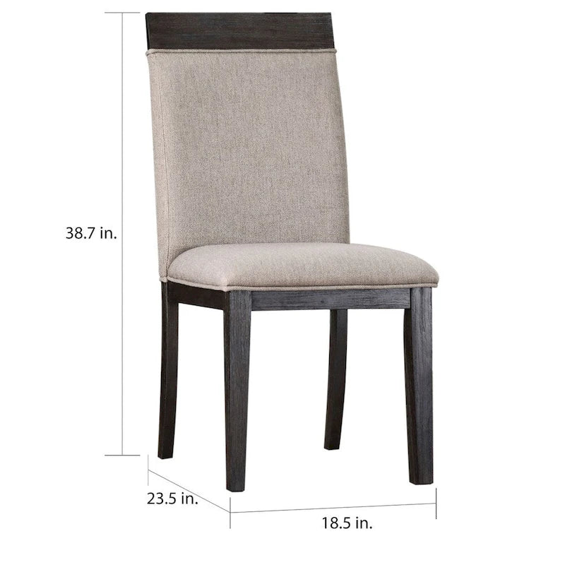 Espresso Upholstered Side Chairs (Set of 2)