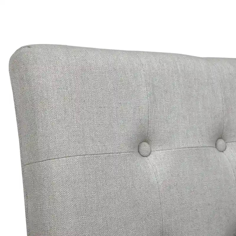 Modern Tufted Grey Counter Chairs (Set of 2)