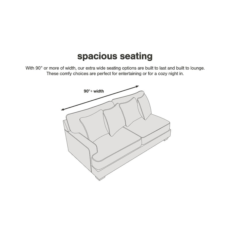 Stahlsofa - 91 W x 38 D x 38 H