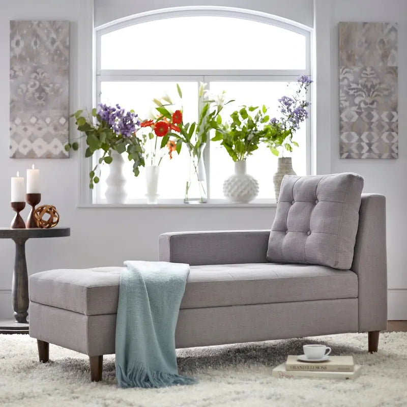 Storage Chaise with Inner Storage