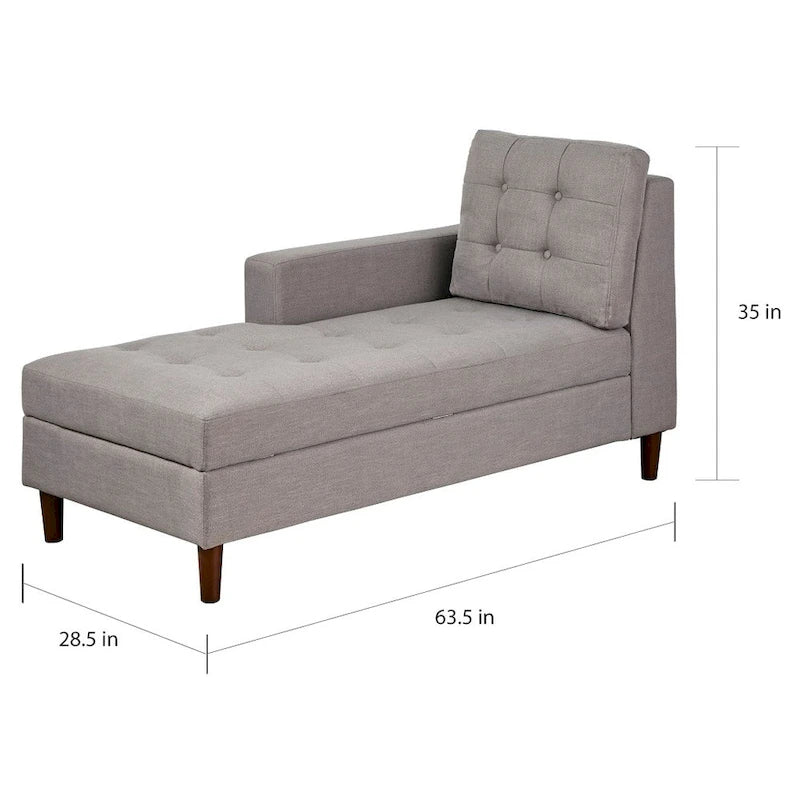 Storage Chaise with Inner Storage
