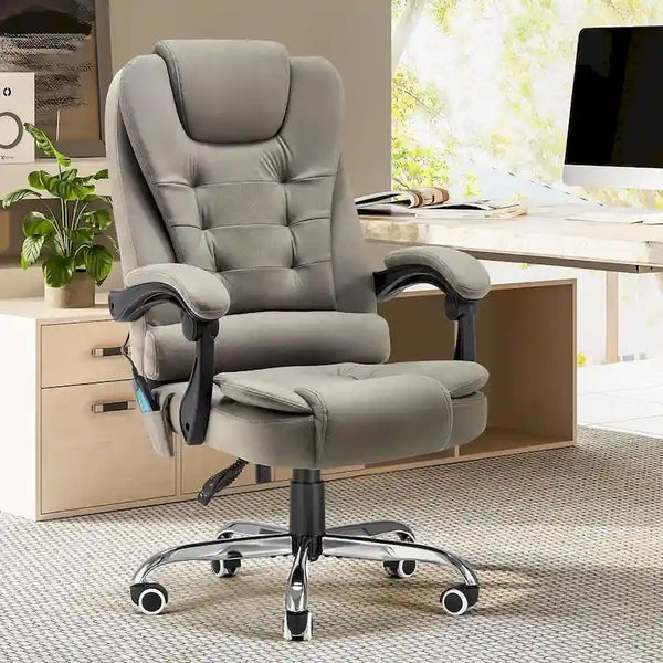 Ergonomic Office Chair with 7-Point Vibrating Massage & Heat Functions