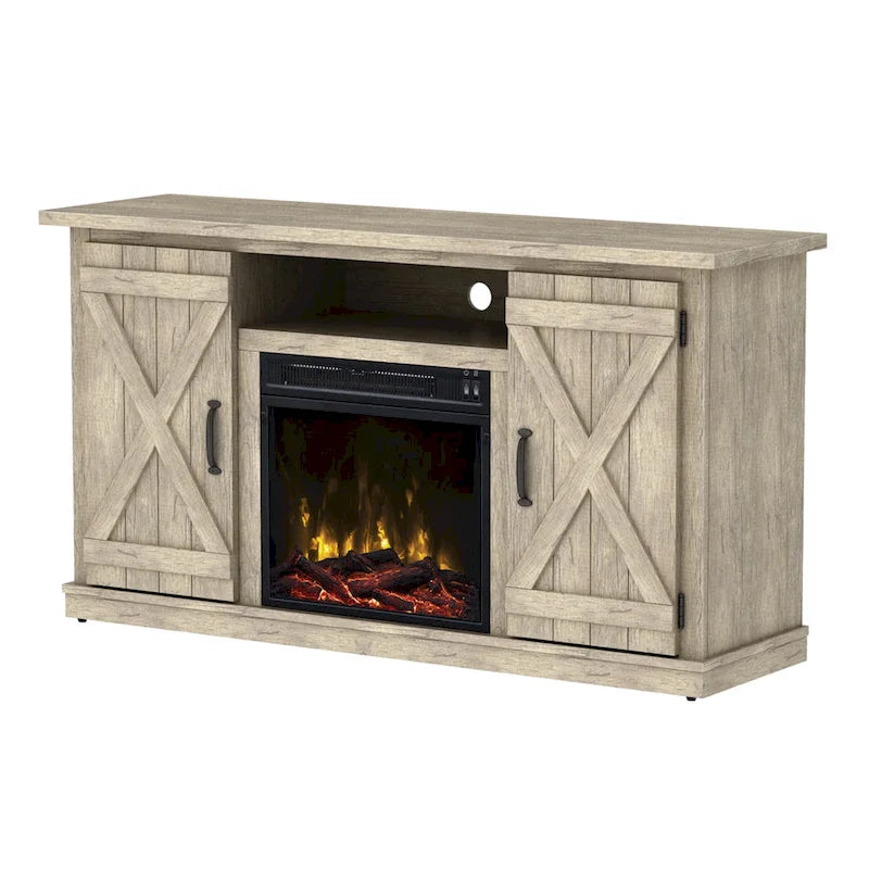 Electric Fireplace TV Stand for TVs up to 55 - 47.5 inches in width