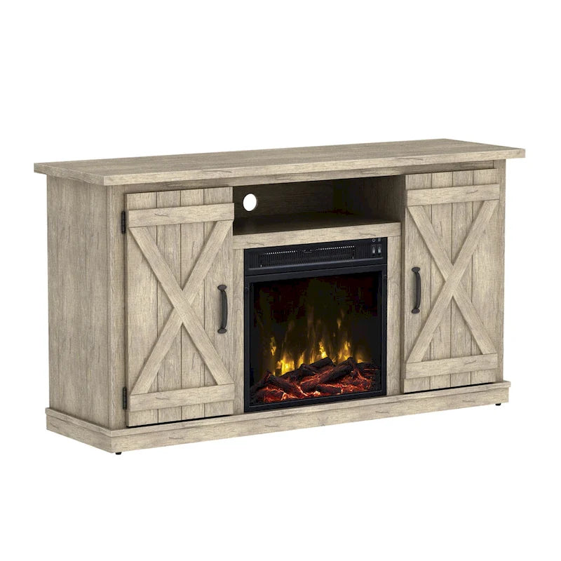 Electric Fireplace TV Stand for TVs up to 55 - 47.5 inches in width