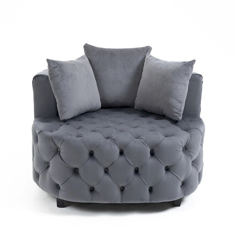 Fauteuil d'appoint / Fauteuil tonneau classique pour le salon / Fauteuil de détente moderne