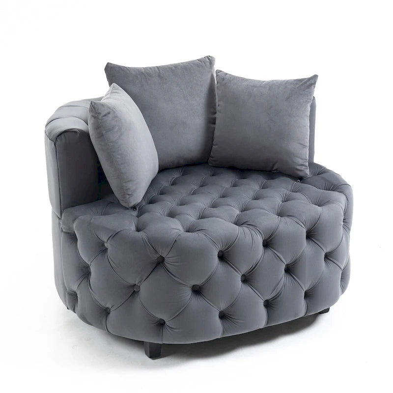 Fauteuil d'appoint / Fauteuil tonneau classique pour le salon / Fauteuil de détente moderne
