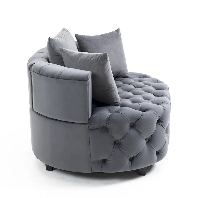 Fauteuil d'appoint / Fauteuil tonneau classique pour le salon / Fauteuil de détente moderne