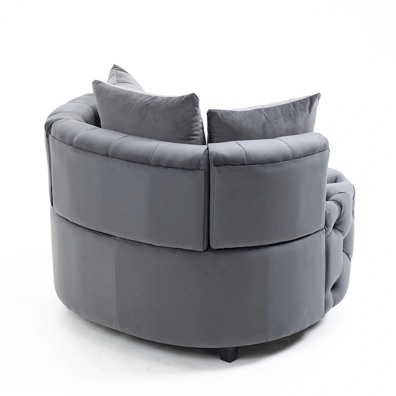 Fauteuil d'appoint / Fauteuil tonneau classique pour le salon / Fauteuil de détente moderne