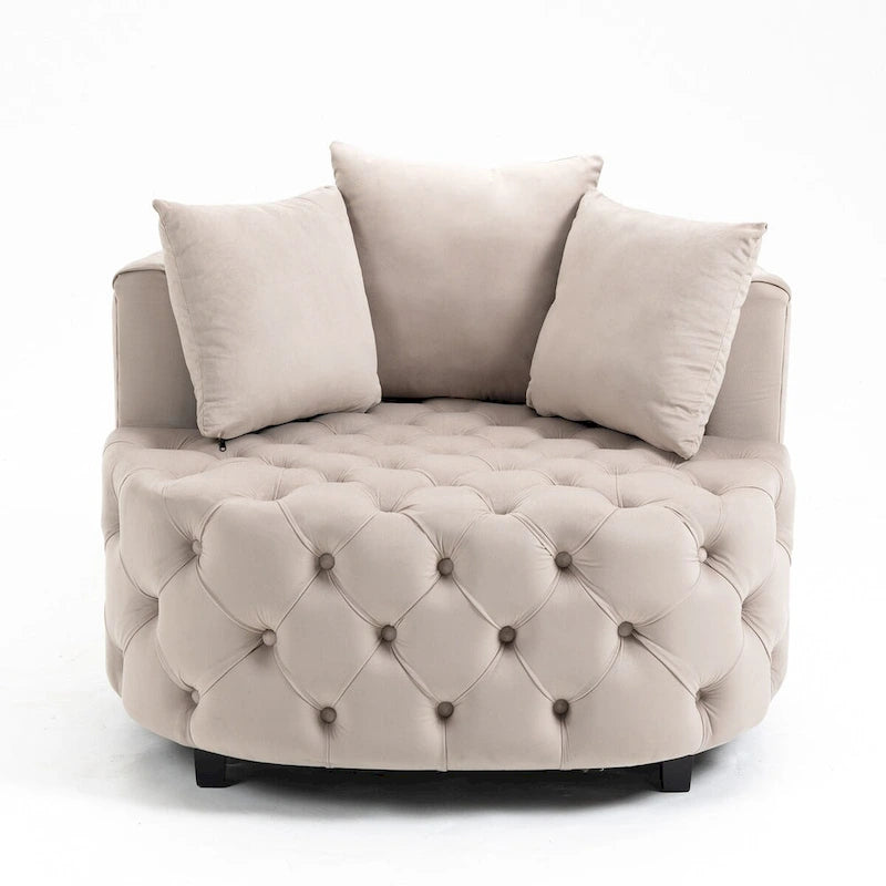 Fauteuil d'appoint / Fauteuil tonneau classique pour le salon / Fauteuil de détente moderne