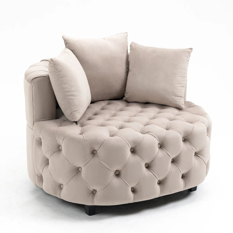 Fauteuil d'appoint / Fauteuil tonneau classique pour le salon / Fauteuil de détente moderne