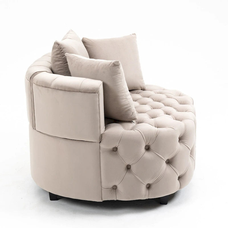 Fauteuil d'appoint / Fauteuil tonneau classique pour le salon / Fauteuil de détente moderne