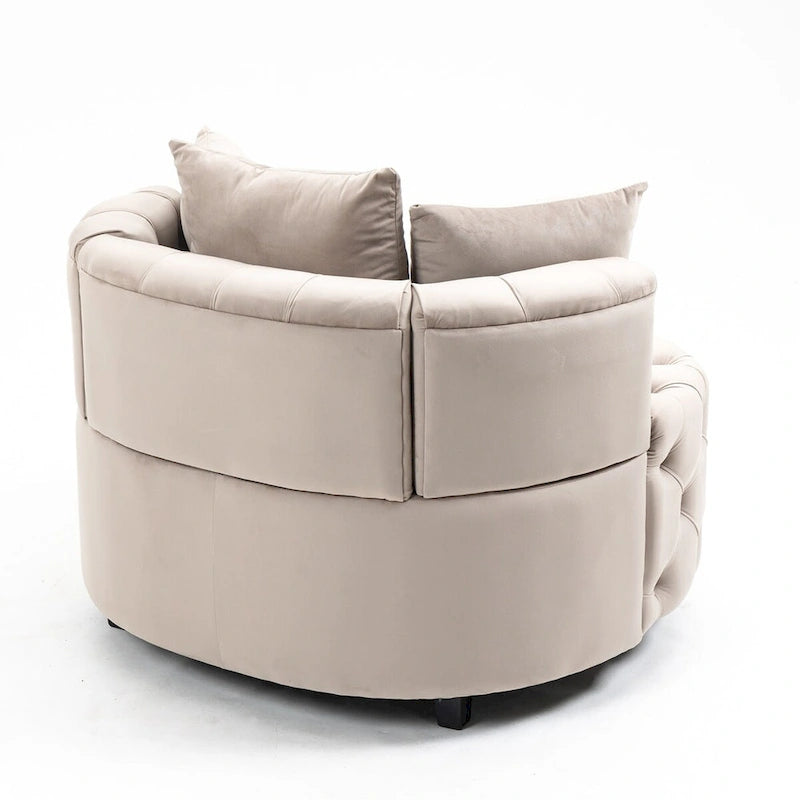 Fauteuil d'appoint / Fauteuil tonneau classique pour le salon / Fauteuil de détente moderne