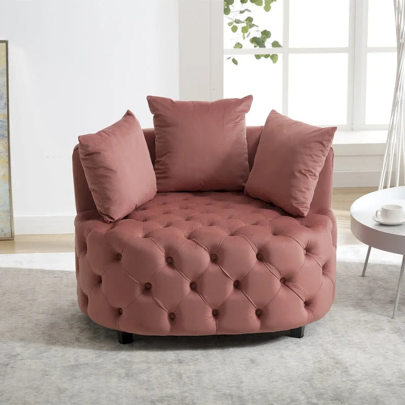 Fauteuil d'appoint / Fauteuil tonneau classique pour le salon / Fauteuil de détente moderne