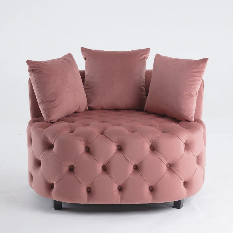 Fauteuil d'appoint / Fauteuil tonneau classique pour le salon / Fauteuil de détente moderne