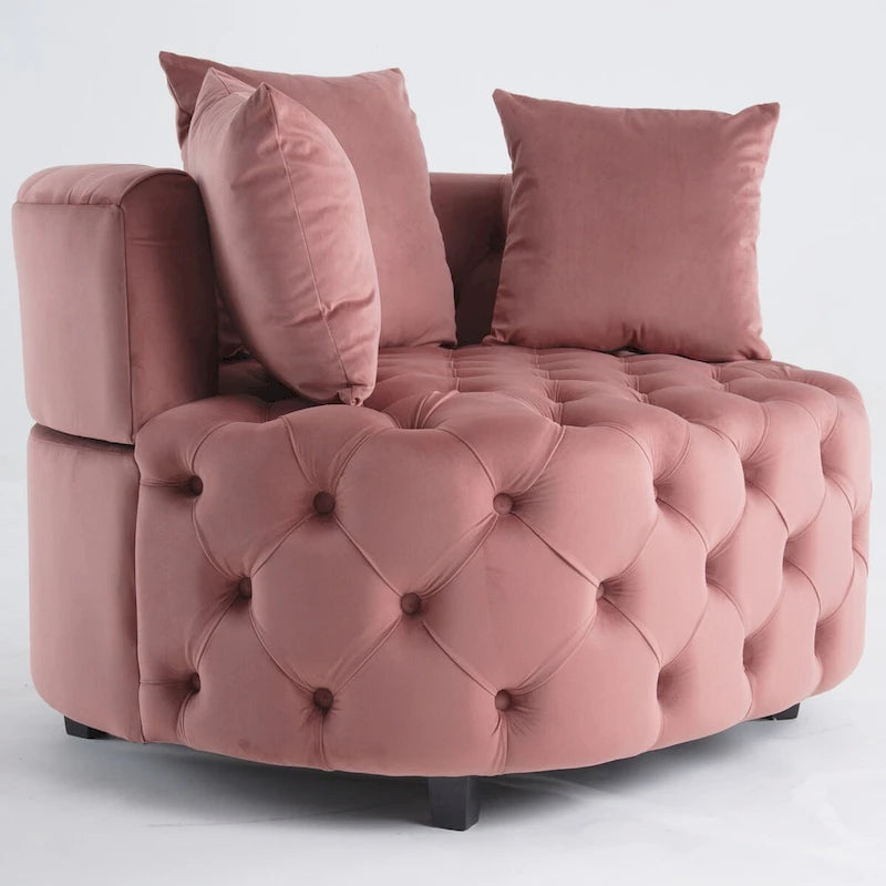 Fauteuil d'appoint / Fauteuil tonneau classique pour le salon / Fauteuil de détente moderne