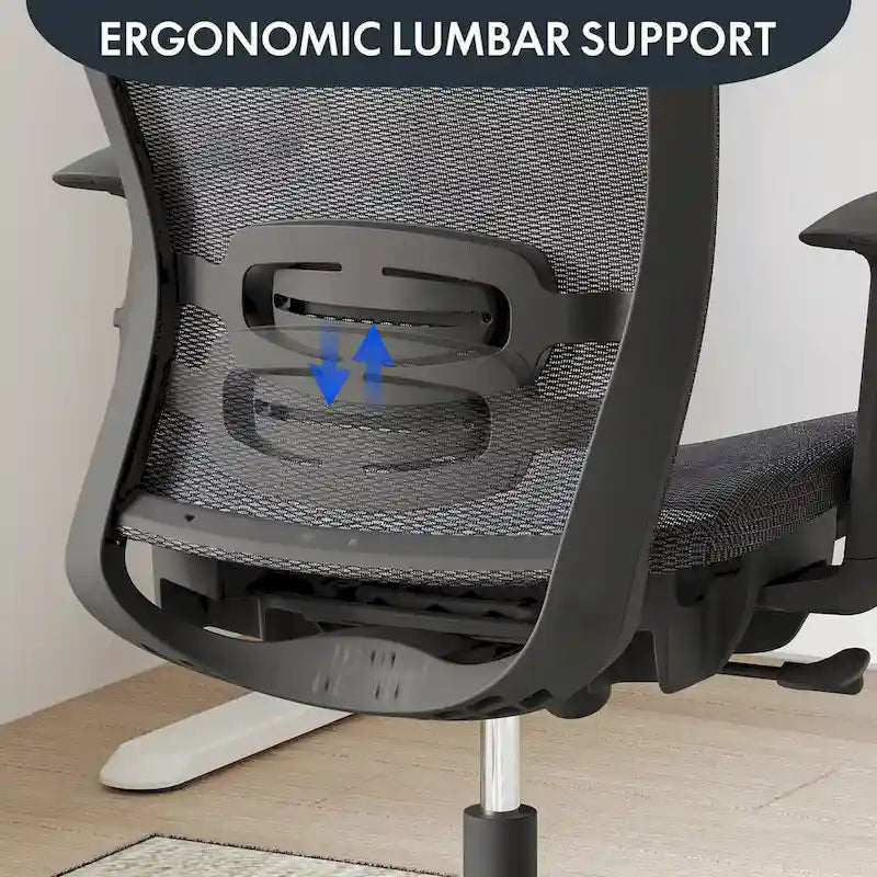 Ergonomic Office Desk Chair 360 Swivel Height Adjustable Mesh Chair, Adjustable Headrest, Lumbar Support, Armrest