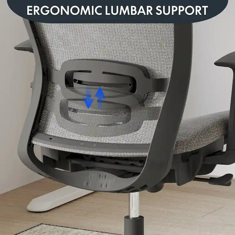 Ergonomic Office Desk Chair 360 Swivel Height Adjustable Mesh Chair, Adjustable Headrest, Lumbar Support, Armrest