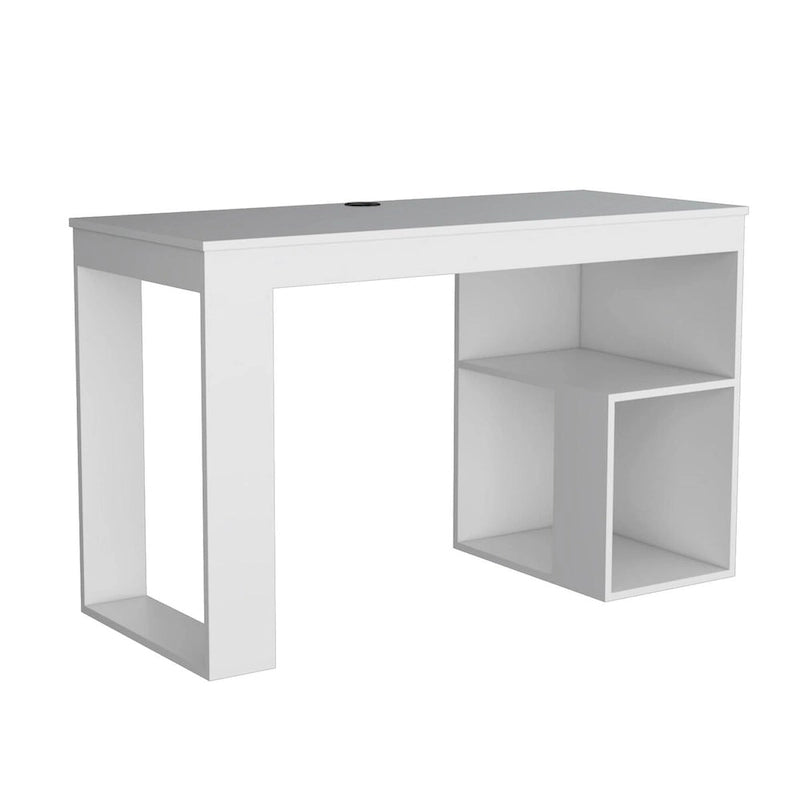 47" Computer Desk with Storage Shelves