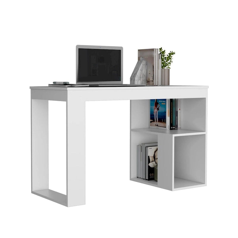 47" Computer Desk with Storage Shelves