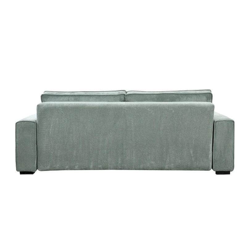 Large Sofa Bed with Storage, Modern 3 Seater Couch, Upholstered Back Sofa for Small Spaces