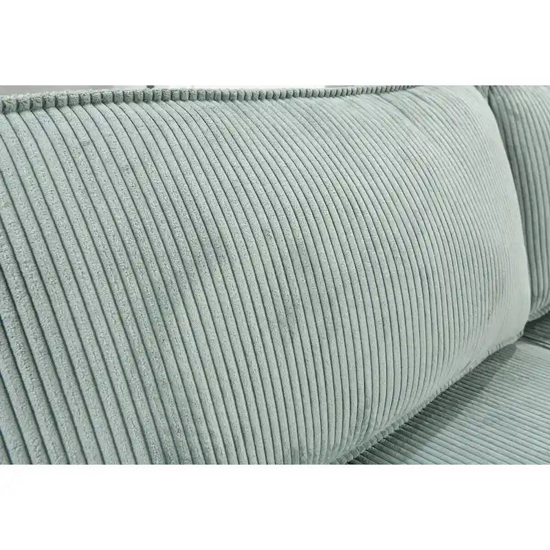 Large Sofa Bed with Storage, Modern 3 Seater Couch, Upholstered Back Sofa for Small Spaces