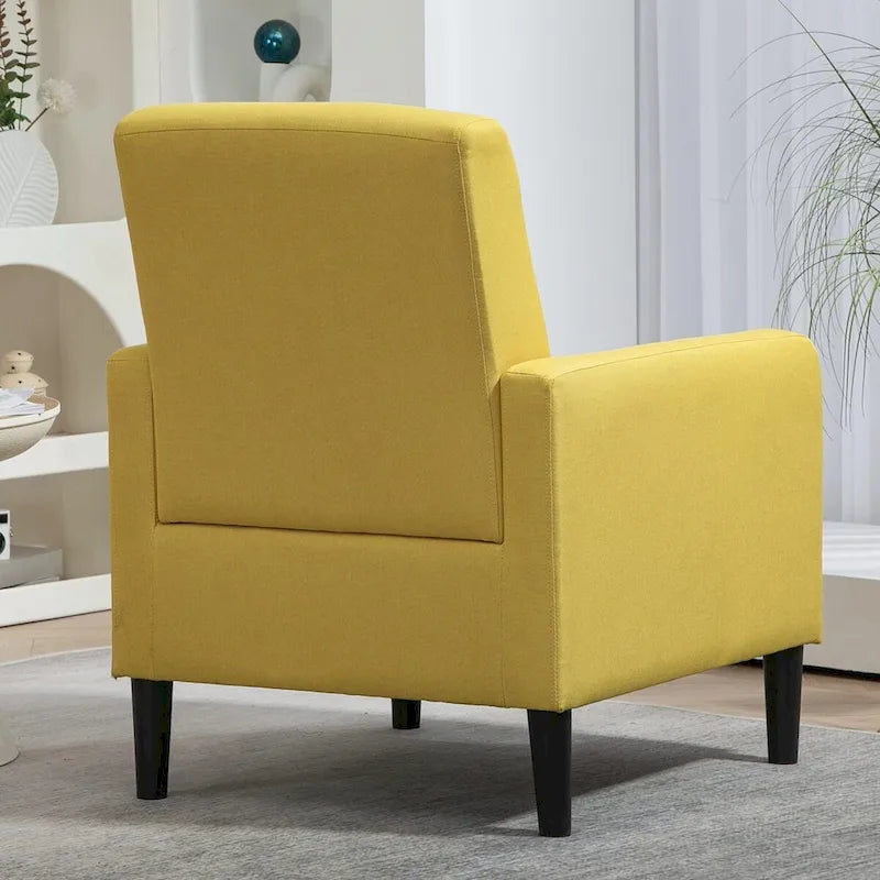 Minimalist Elegant Armchair with Solid Wood Frame