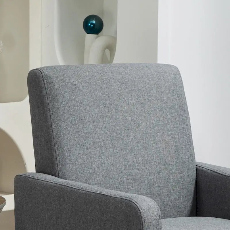 Minimalist Elegant Armchair with Solid Wood Frame