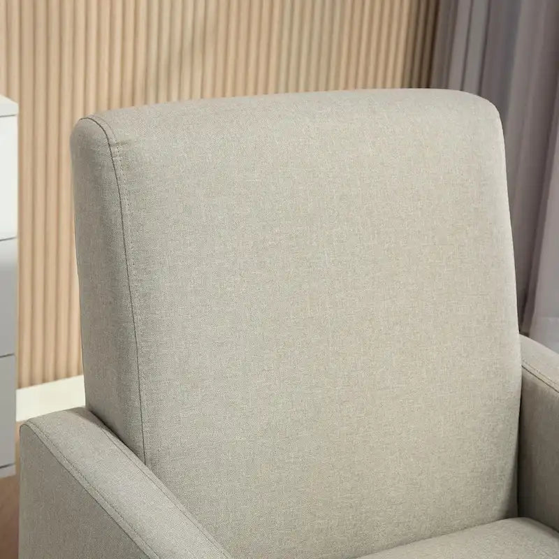 Minimalist Elegant Armchair with Solid Wood Frame