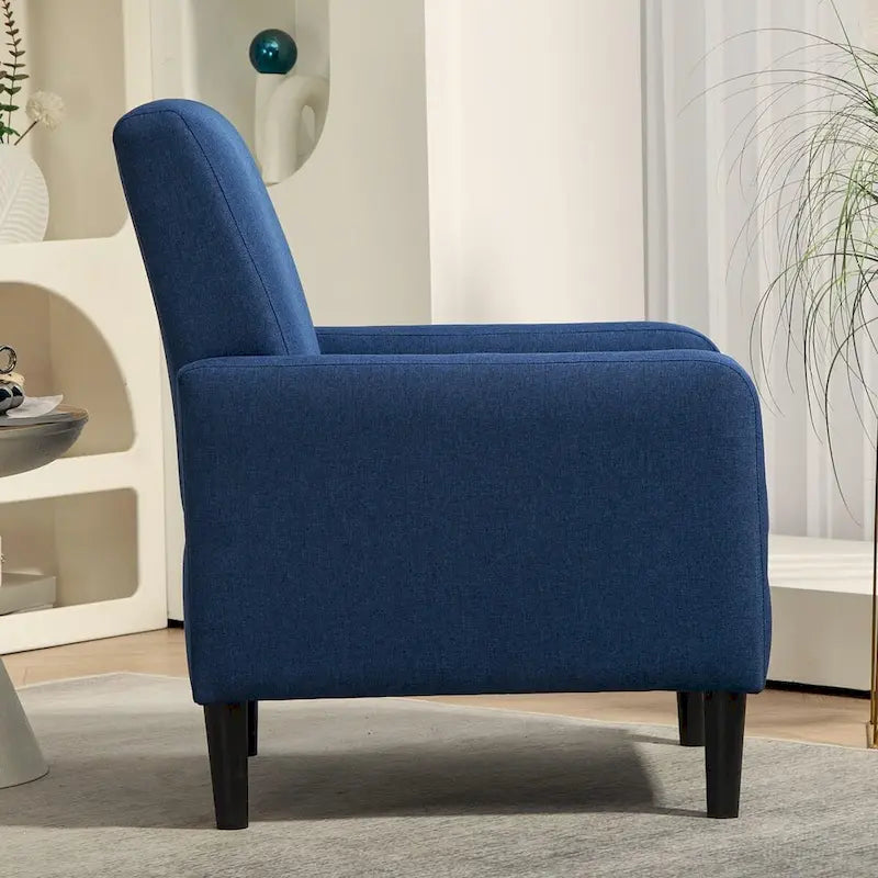 Minimalist Elegant Armchair with Solid Wood Frame