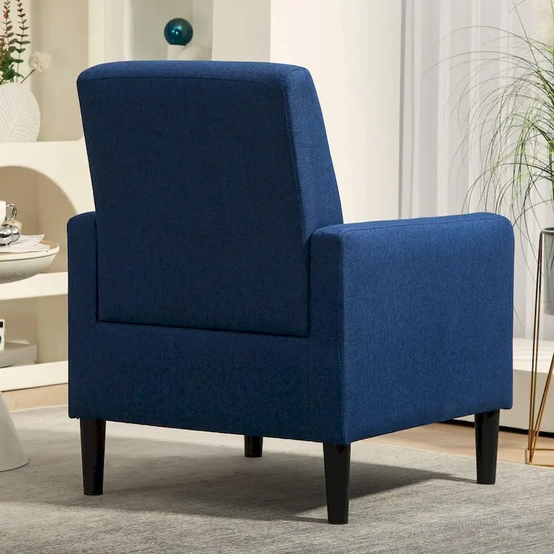 Minimalist Elegant Armchair with Solid Wood Frame