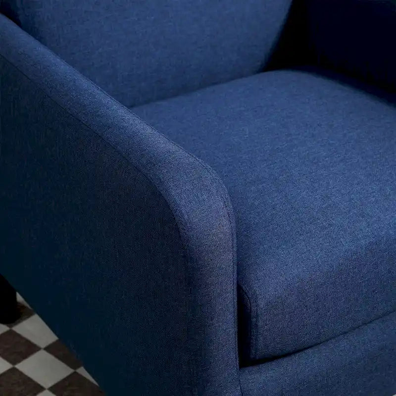 Minimalist Elegant Armchair with Solid Wood Frame