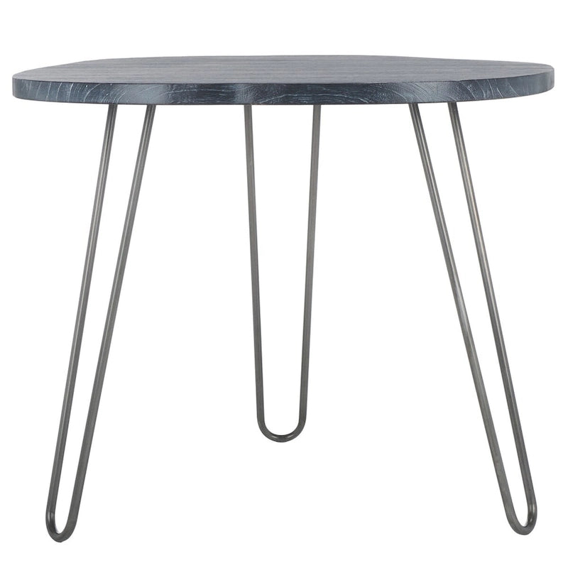 Wood Top Grey / White Wash Dining Table - 39.4" x 35.4" x 29.9"
