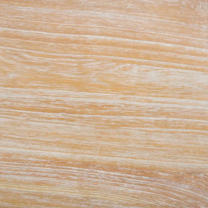 Wood Top Grey / White Wash Dining Table - 39.4" x 35.4" x 29.9"